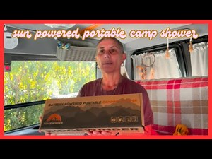 Off-Grid Shower Anywhere! Testing a Battery-Powered Solar Camp Shower