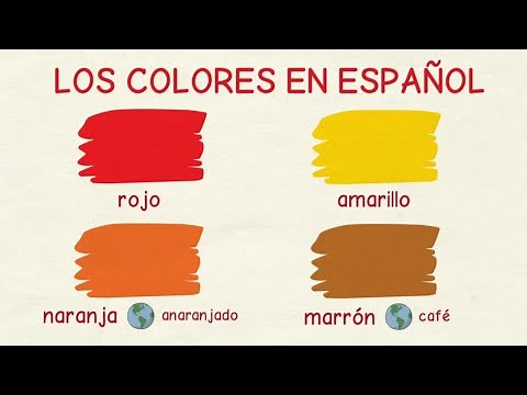 Learn Spanish: Vocabulary of colors (basic level)