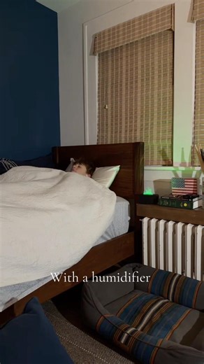 Sleeping with vs without a humidifier. Link in bio #humidifier #led #product #edit #aesthetic