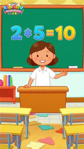 Two table Song for kids || Lear Multiplication Table of 2 || #shorts #twotables #multiplecation
