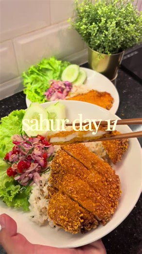 Resep Chiken Katsu & Nasi Daun Jeruk Sahur