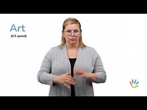 Sign "ART" in ASL with ASL Bloom