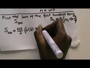 Arithmetic Sequence: sum of the first 100 terms