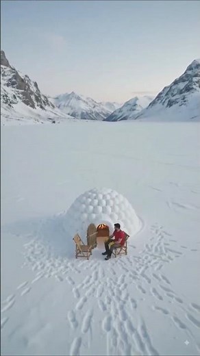 Building a Beautiful Igloo from Scratch | Amazing Ice #Igloo #IceHouse #SnowHouse #WinterShelter