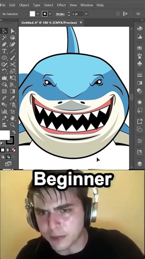 Beginner VS Pro Artist. Adobe Illustrator