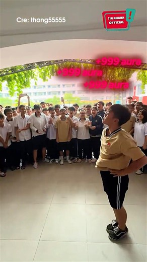 The final boss of school aura trends be like: 😆 #shorts
