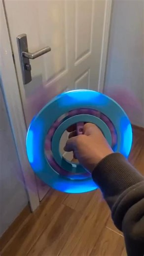 FunkyCharmLab | 🗡️🌈LED Shuriken Lightsaber：Neon Storm in Your Palm! Flick for rainbow strobe｜Blades slice through dimensions✨ Gyro spinner + holographic... | Instagram