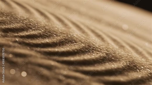 Golden Sands' Gentle Undulation: A close-up showcases the delicate ripples of a vast desert, revealing the intricate dance of light and shadow on the wind-sculpted dunes.