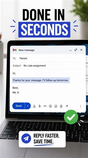 Teacher Email Replies (Copy & Paste) — Pick One & Send in Seconds