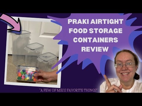 PRAKI Airtight Food Storage Containers with Lids, 12PCS Plastic Kitchen Storage Containers