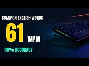 Typing Practice Session | Improve Speed & Accuracy | No Distractions