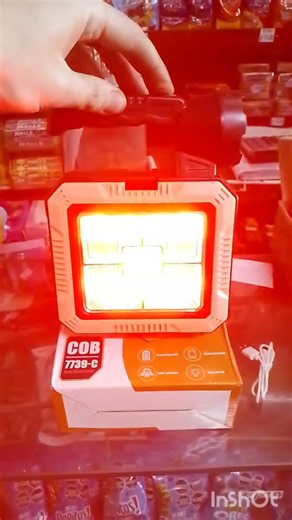 Linterna Recargable Luz Led . Campo, Pesca , Emergencia.
