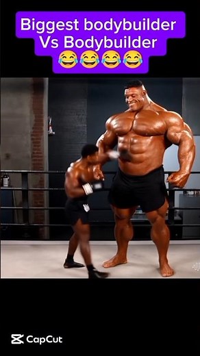 Little bodybuilder boxer vs another biggest bodybuilder