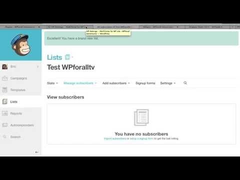 How to integrate Mailchimp with Wordpress - Email Newsletter