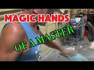 Complex BODYWORK Fast With A Master’s MIND & Hands Sanding Body Filler Using Billy Sander