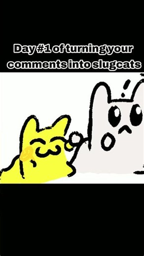 Day 1 of turning YOUR comments into slugcats #rainworld #art #drawing #cute