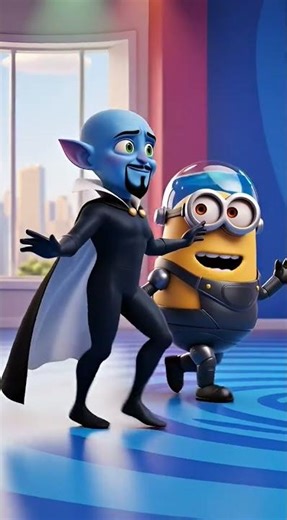 Cartoons for Kids 🧠 Little Megamind's funky dance 🧠 Animation