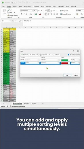 3 simple steps to sort Excel cells the way you want