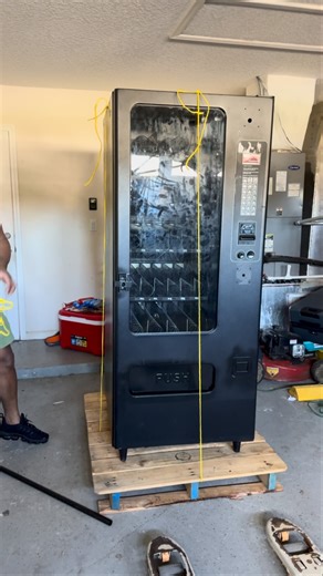 Echelon Vending on Instagram: "Time to wrap this machine. We are getting these machines out of here. Shoutout to my husband. #vending #vendingmachine #entrepreneurship"