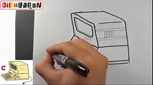1.7K views · 20 reactions | Como hacer dibujos de palabras que empiezan con la LETRA C, Dibujo de la palabra COMPUTADOR fácil Si quieres ver mas videos, suscribete! https://www.youtube.com/channel/UCVcz3XyIbzlASMreLQxYqUw.. | DibuBaron | Facebook