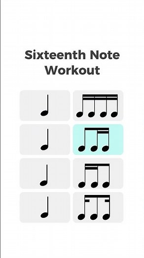 Rhythm Practice - sixteenth note and eighth note combos