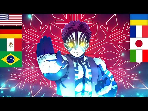 Akaza "Compass needle" in different languages | Demon Slayer