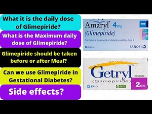 Glimepiride daily dose | sulfonylureas mechanism of Action | side effects of Glimepiride