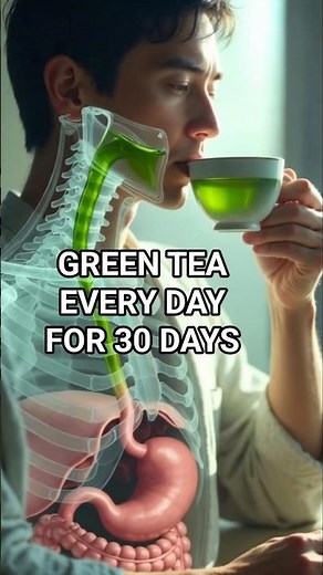 What Happens When You Drink Green Tea Every Day for 30 Days (3D Anatomy Explained) #greentea