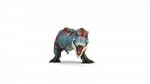 t-rex dinosaur biting attack animation