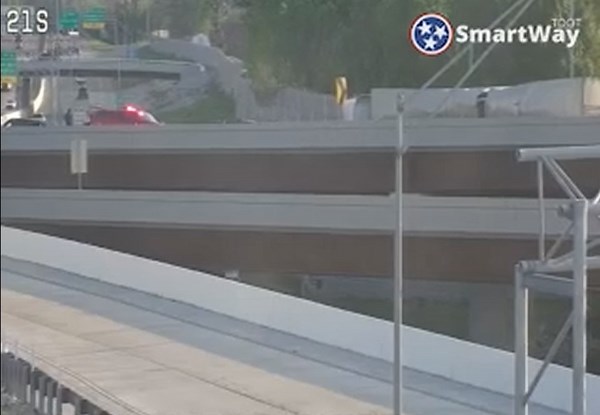 Overturned semi blocks I-55 southbound on Sunday evening