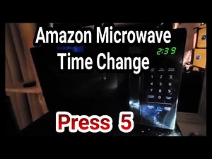 How To Change Time on Amazon Basics Microwave