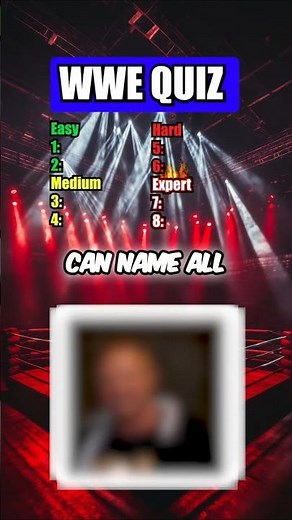 Test Your WWE Knowledge — Guess the Wrestler!