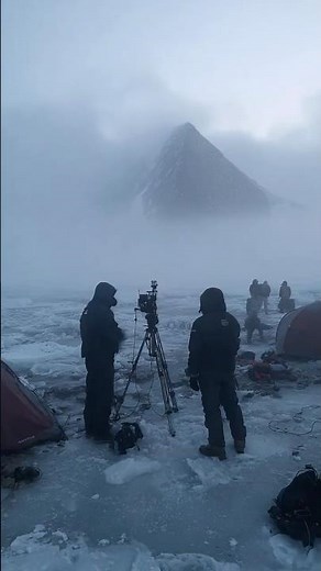 Pyramid Found Near Antarctic Coastline Partially Submerged