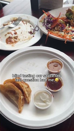 strangers blind tasting our sauce lab