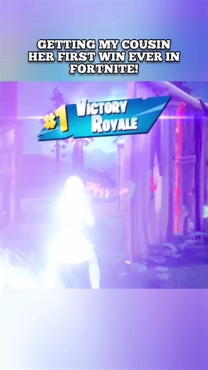 Getting My Cousin Her First Ever Fortnite Win! #shorts #fortnite #EthonixFN #reccomended #subscribe