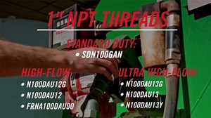 Fill-Rite FRNA075DAU10 ¾” 3 - 15 GPM Sub-Zero Automatic Fuel Transfer Nozzle | Cold Weather Applications, Blue| For Gasoline, Diesel, Biodiesel up to B20, E15 & Kerosene