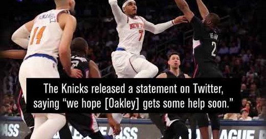 Why did Charles Oakley get kicked out of Madison Square Garden during the Clippers-Knicks game?