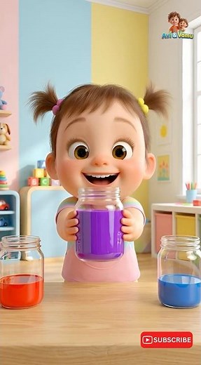 Color Mixing Magic ✨ What do Red and Blue make?