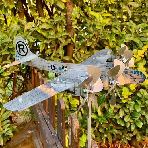 Wind Spinner Aircraft Model B-29 Superfortress in Stainless Steel - Etsy