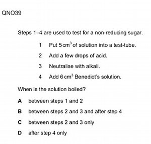 QNO39Steps 1-4 are used to test for a non-reducing sugar.1 P... | Filo