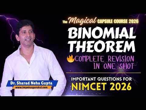 Binomial Theorem #NIMCET2026 | #Magical #nimcetexam2026 #impetusgurukul
