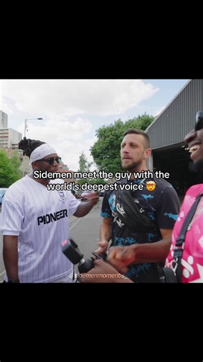 Sidemen meet the guy with the worlds most deepest voice 🤯 || #sidemen #sidemensunday #ksi #deepestvoice #world #tobi #behzinga #fyp #fy #viral