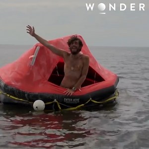 50M views · 302K reactions | With his boat sinking in a storm, this man spends over 2 months at sea with no food or water. Fighting for survival, how did he make it out alive?  | The Wonder Channel | Facebook