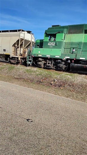 Aiken Railway GP30 Switching along the road, pulling cars for AGY. #southcarolina
