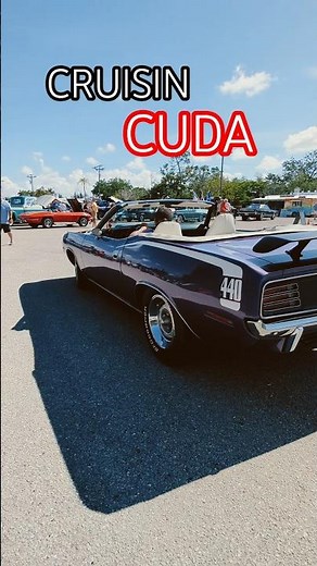😎 1 Cool CUDA ‼️ 1970 Plymouth Barracuda 440 Convertible at Cape Coral Car Show 2026 #classiccars
