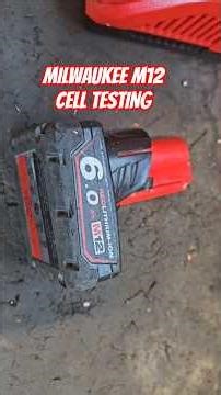 Milwaukee M12 Battery quick cell balance test