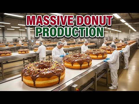 How Donut Are Made: Inside the Donut Factory (4K 60FPS)