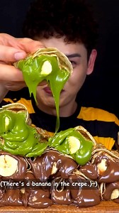 280K views · 3.1K reactions | Nutella Banana Crepe Green Tea Milk Crepe MuKBang~!! | MuKBang Show | Facebook