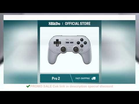 8BitDo New Pro 2 Bluetooth Gamepad with Hall Effect Joystick for Switch 2,1, PC, macOS, Android, Ste