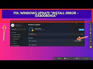 Fix Windows Update “Install Error – 0x800B010A”